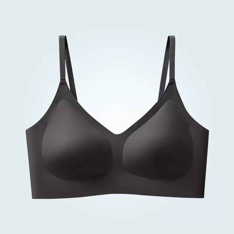 Taza fija sin marcas de belleza de espalda ropa interior para mujeres pechos pequeños colapse tipo chaleco de pecho sin anillo de acero anti-caída sujetador deportivo