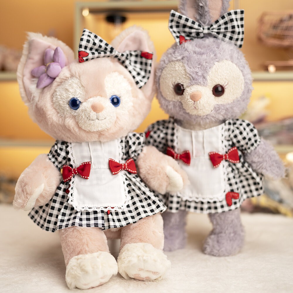 흑백 체크무늬 러브 스커트 슈트 세트