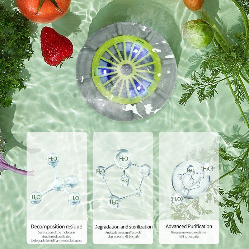 超音波果物と野菜の洗浄機の新鮮保持野菜と野菜の洗浄家庭用キッチンの果物と野菜の農業残留物を除いて、新型の人気商品です。|undefined