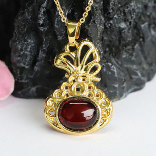 Xinyu natural amber pendant Baltic blood purse necklace factory wholesale generation HP4051209L