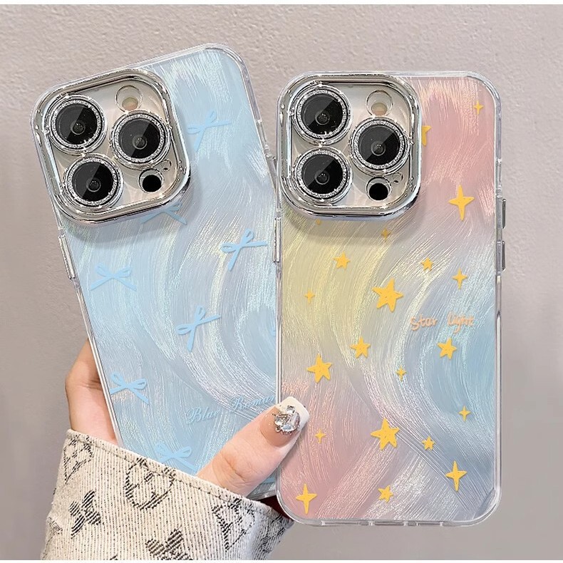 Light Luxury Gradient Pink Suitable for iPhone 17 Pro Max Phone Case 14 Apple 16 Feather Yarn Case 12 Women's 11 Cross-Border 15