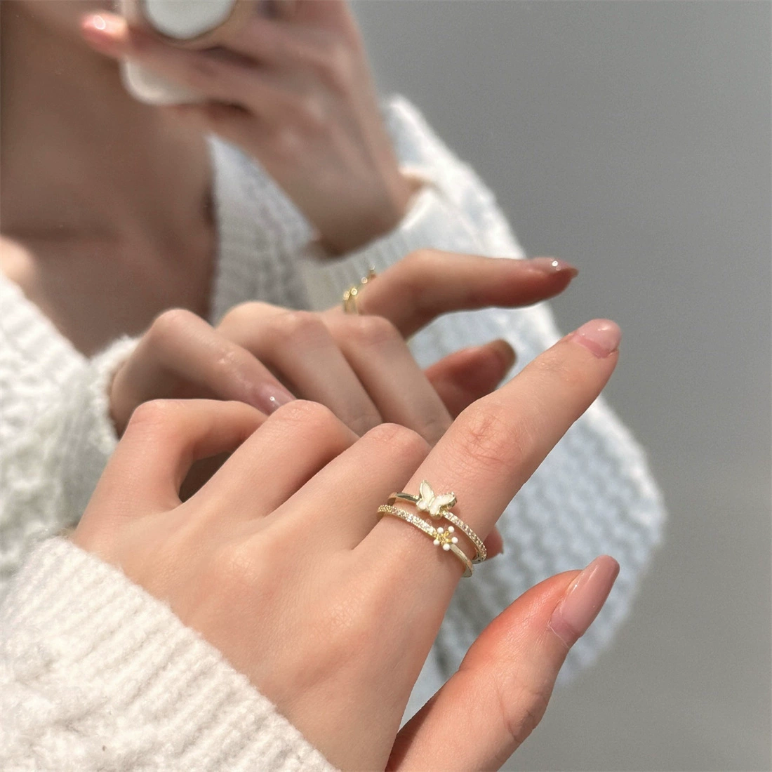 Кольцо (Brand zirconium) серебро 925 с жемчугом — лёгкая роскошь, качественное, не тускнеет
