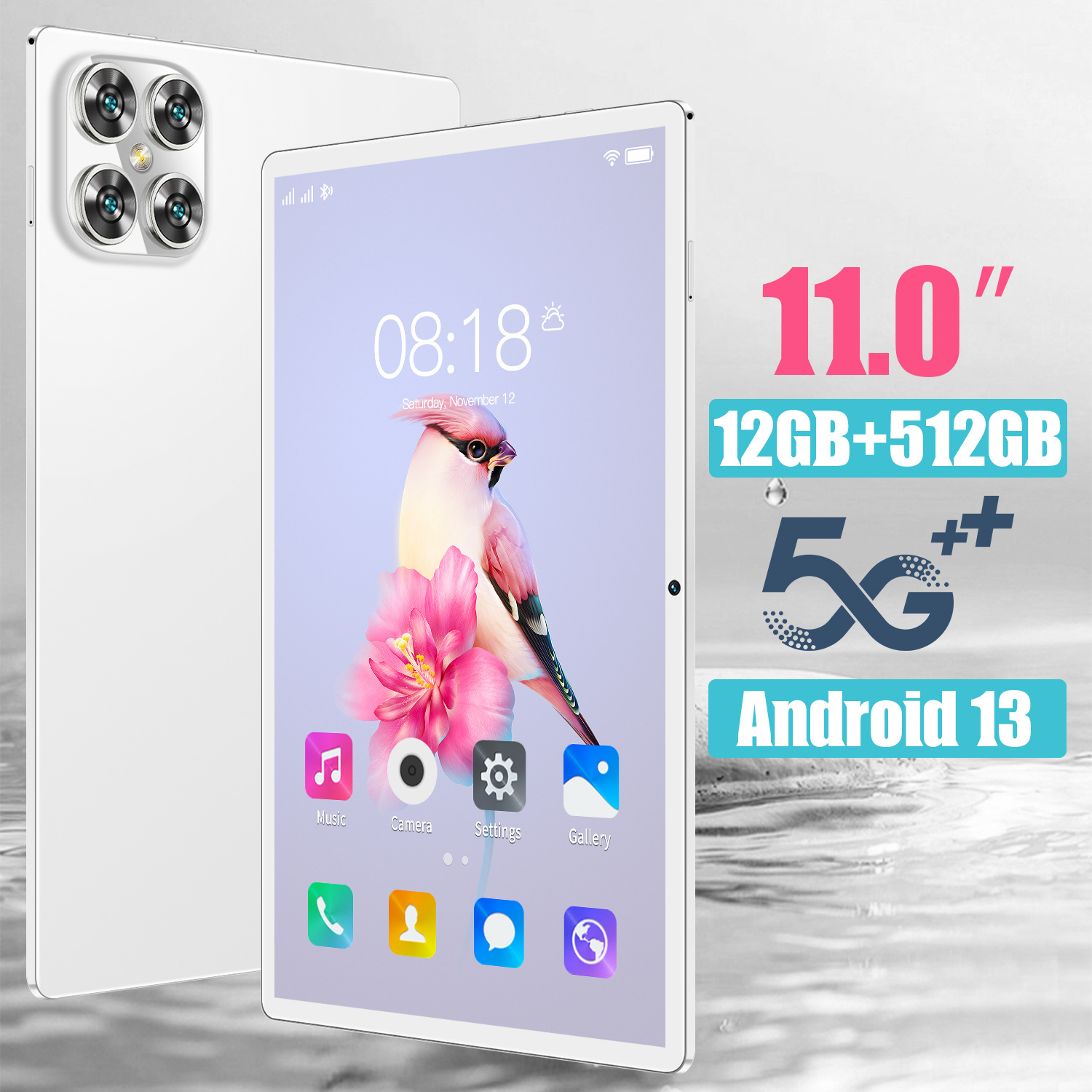 10inch Cross-Border New 12+512 Android 15 Tablet Bluetooth 5g Wifi Manufacturer Wholesale