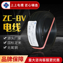 上上电缆  单芯铜芯硬线 ZC-BV 电源线 单股阻燃家装100米电缆线