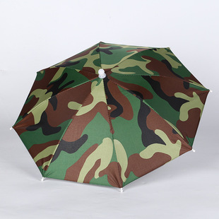Umbrella Hat Head-Mounted Umbrella Summer Rain Protection Outdoor Fishing Umbrella Hat Head-Mounted Umbrella Hat Factory Direct Sale