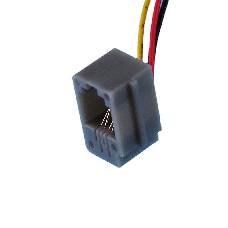 616E+2.54�ӿ� RJ11 6P4C ˮ��ͷĸ�� ���� ���ȿɵ� �ɹ̶�ĸ��