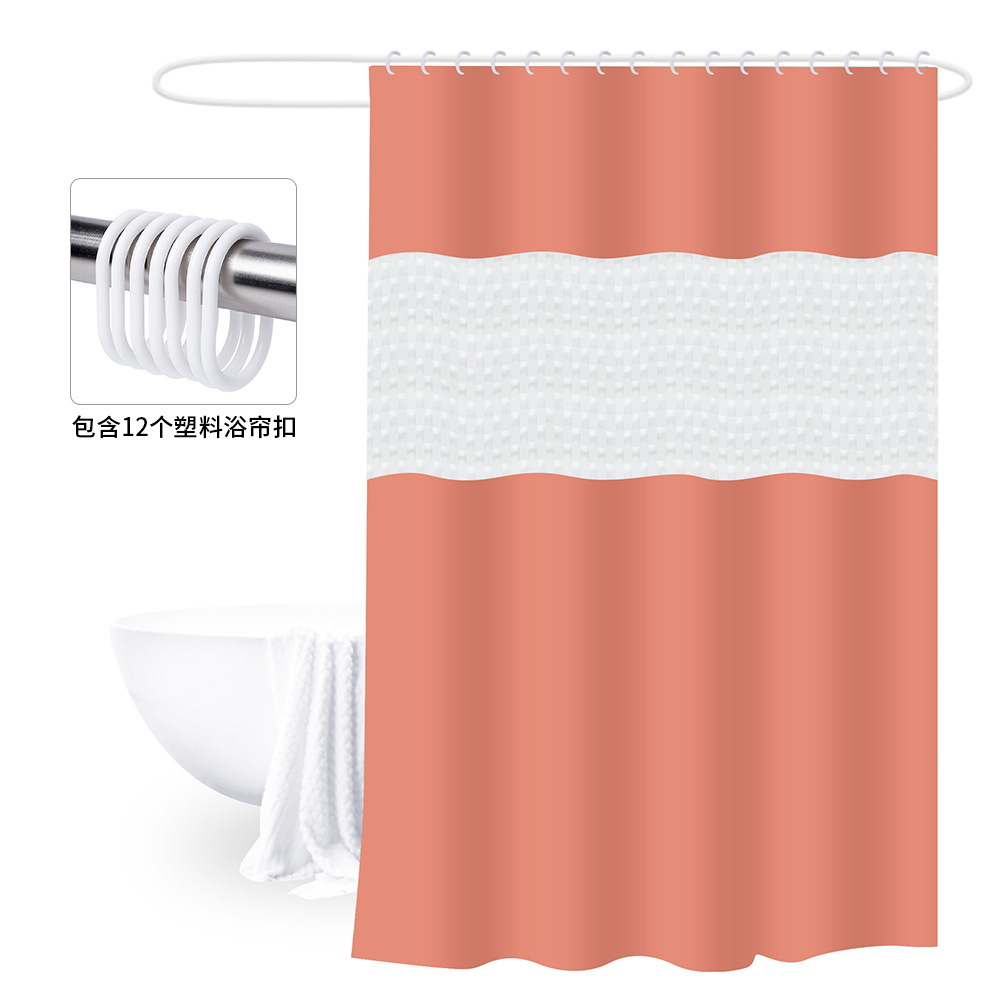 180*200 cortina de baño de empalme engrosada con hebilla PEVA cubierta de baño Cortina de ducha de partición de baño impermeable y a prueba de moho