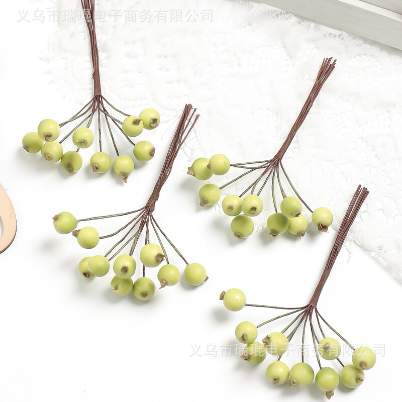 新款手工花环材料仿真花 DIY手作婚庆装饰材料浆果森系多色原果|undefined