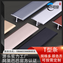 铝合金t型条木地板压条嵌入式收口条封边条金属装饰条平扣压边条