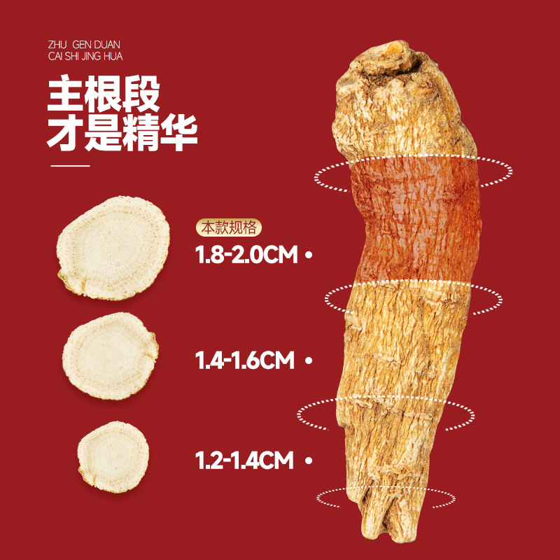 西洋參禮盒 花旗參1.8cm厚片禮字圓盒送父母送禮長輩滋補品禮盒