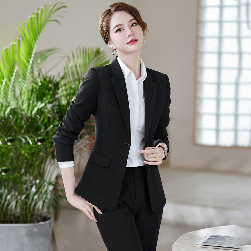 職業スーツセット女性正装2024気質女神范売物部4s店販売ホテルフロント作業服|undefined