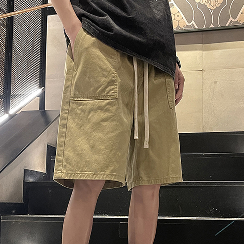 Men's Spring Summer Autumn New Casual Tooling Shorts Breathable All-match Teenager American Vintage Pants