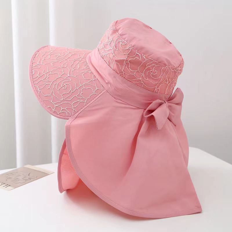 Women's Cartoon Style Sweet Simple Style Solid Color Flower Big Eaves Sun Hat display picture 8