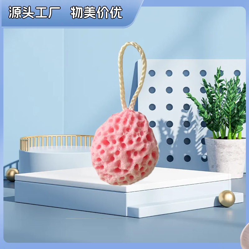 Esponja de baño grande estilo japonés con forma de panal, esponja súper suave, esponja de baño bonita para niños, esponja exfoliante agradable para la piel.