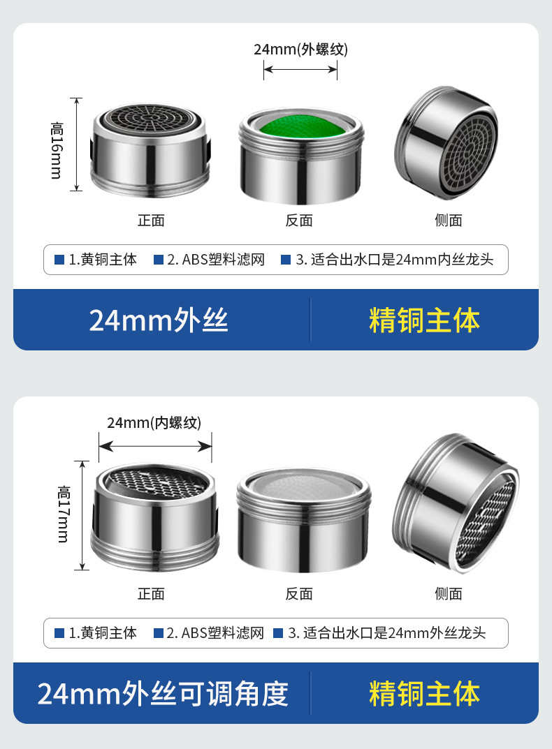Starting point: Ri faucet accessories, faucet aerator, water outlet nozzle, mesh nozzle, faucet water outlet head, filter nozzle, filter core undefined