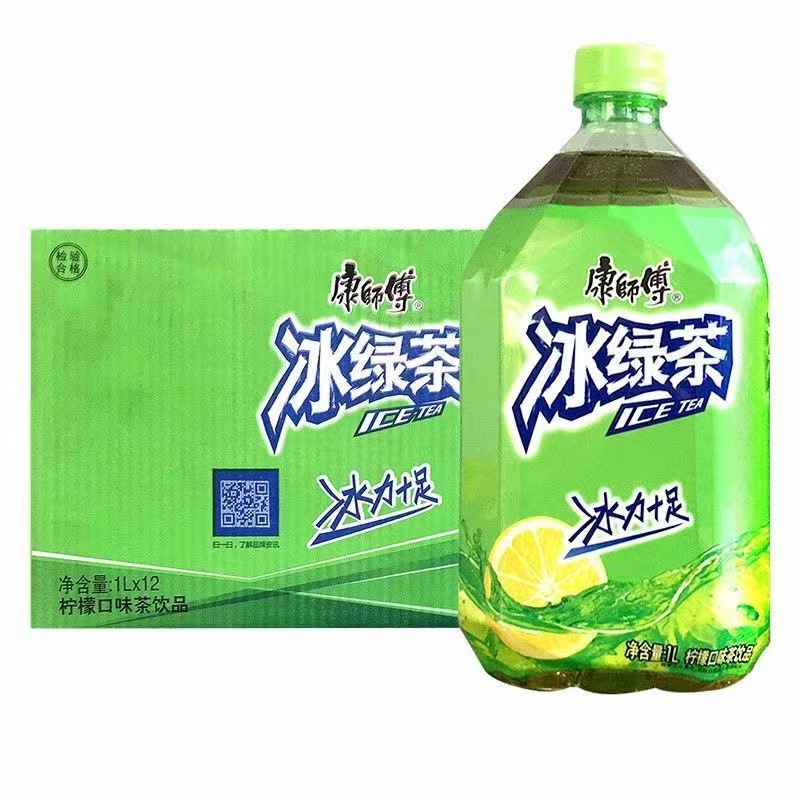 包邮康师傅冰红茶1L*12瓶/整箱 劲凉/酸梅汤等大瓶1升冰红茶饮料-阿里巴巴