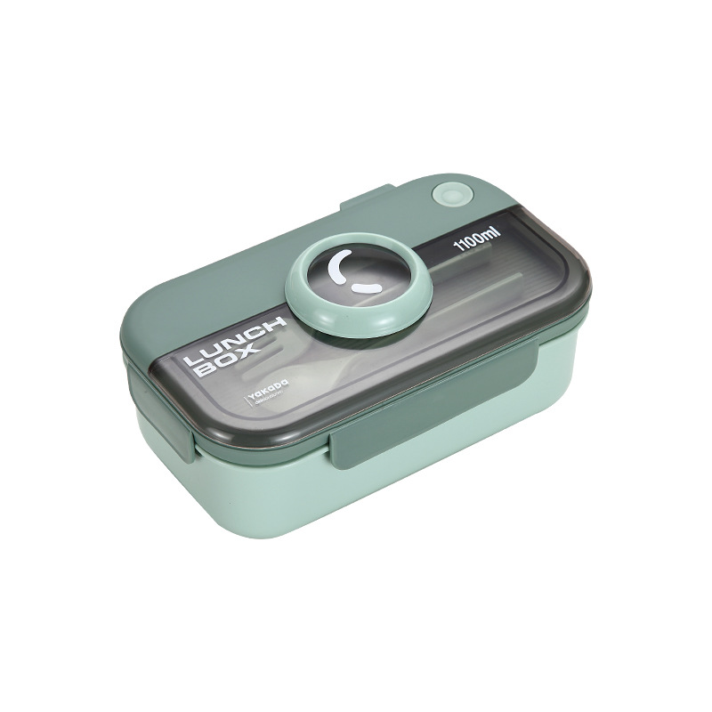 Caja de almuerzo al por mayor estudiante moderno simple de alto aspecto japonés compartimiento de plástico caja de almuerzo sellado caja de almuerzo grado alimenticio PP