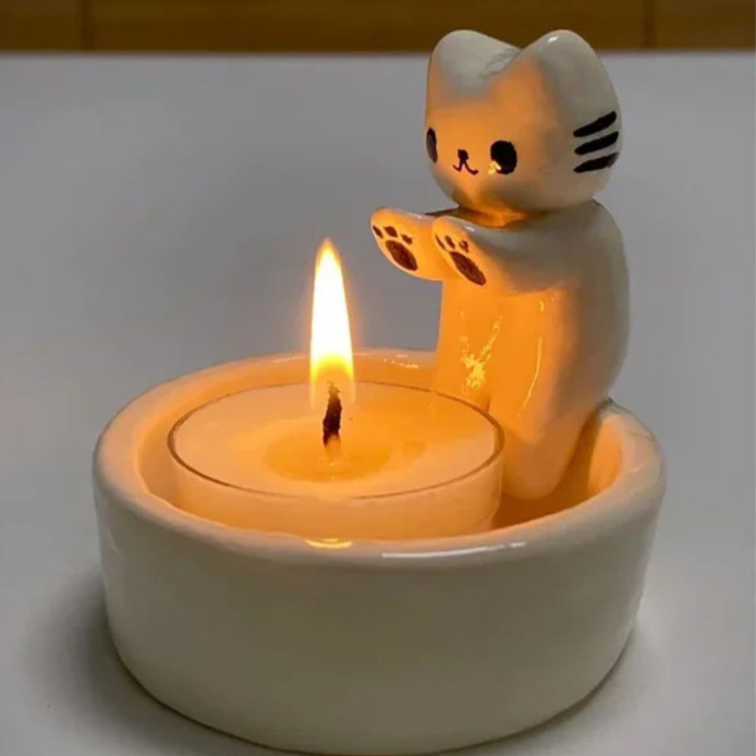 Kitten Candle Holder Decoration. Image 1, Image 2, Image 3, Image 4, Image 5, Image 6, Image 7, Image 8, Image 9.