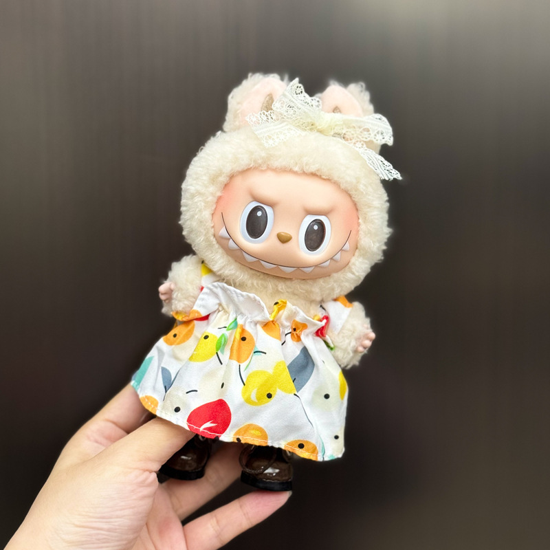 【衣類のみ】ラブブ labubu ベビー服 17cm ペンダント 1代目・2代目 ビニールぬいぐるみ 服セット|undefined