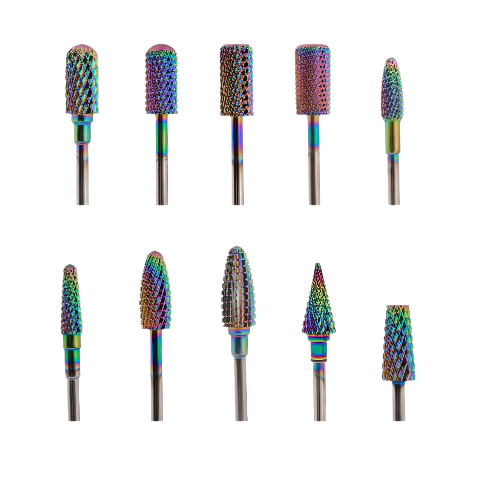 Cross-border clavo galvanoplastia aleación de acero de tungsteno cabeza de molienda de acero de tungsteno chapado en color cabeza rectificadora accesorios en stock