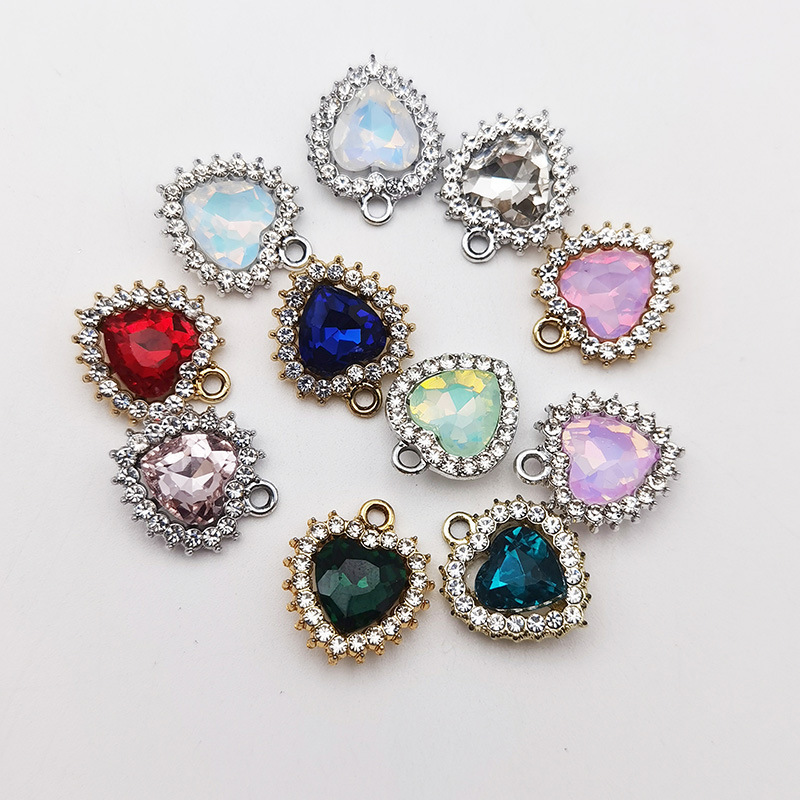 インスタイルラブ合金ラインストーンペンダントジュエリーアクセサリー diy ブレスレットペンダント衣類ギフトボックス装飾アクセサリー|undefined