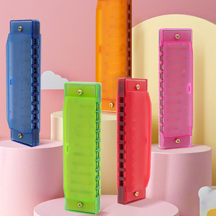 Factory Direct Supply of Colorful 10-Hole Harmonica Music Kidsren's Music Enlightenment Instruments Are Compact and Easy to Carry Kidsren's Fun Music