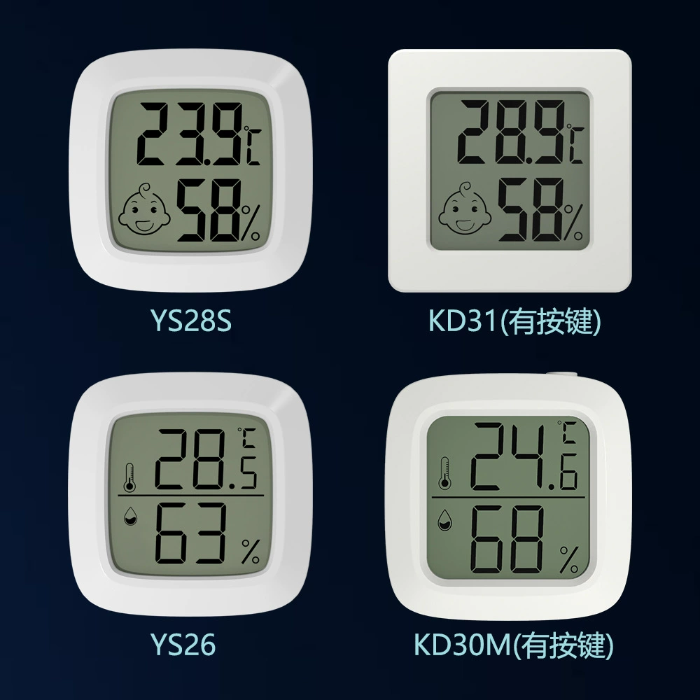Высокоточный электронный измеритель температуры и влажности, встроенный магнит, двусторонний клей, Amazon, взрывает, мини-Измеритель температуры и влажности в помещении