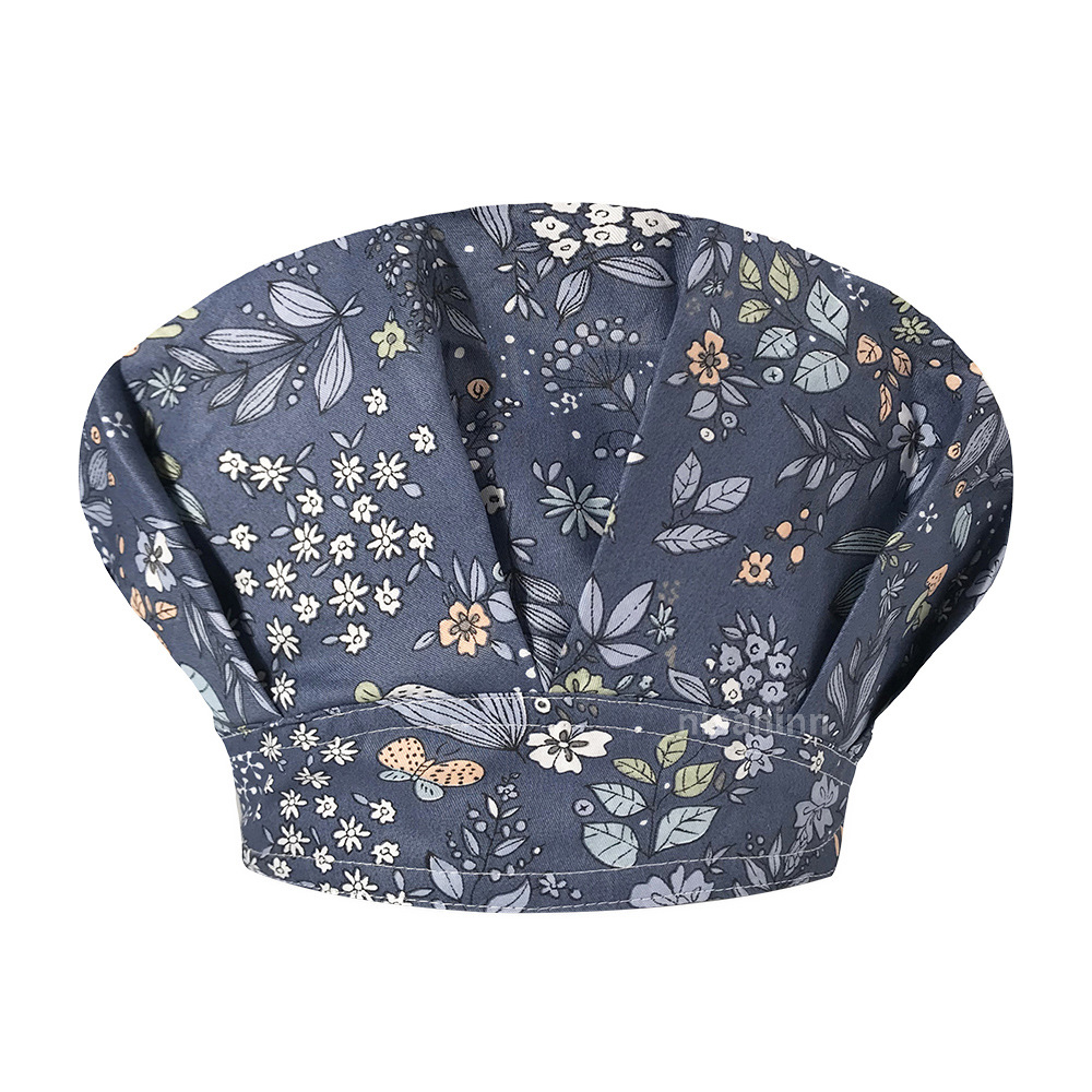 Tapa de operación directa de fábrica impresión femenina pequeño animal lindo sombrero de enfermera algodón salón de belleza odontología oral sombrero