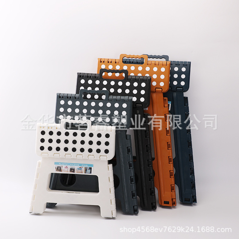 Taburete plegable de plástico engrosada silla portátil de plástico hogar Silla de comedor apilable baño que ahorra espacio