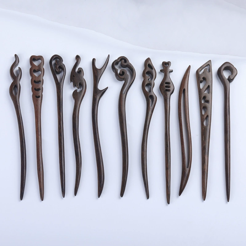Китайская заколка для волос sandalwood, современная игрушка ветряная мельница, аксессуар для волос, Ханьфу, простой и элегантный дизайн
