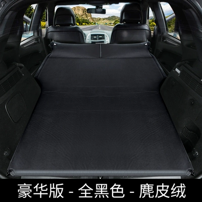 SUV trunk sleeping pad — Vehicle-mounted inflatable bed - default-item-model-b-double-luxury-edition-in-mysterious-black-suede-fabric
