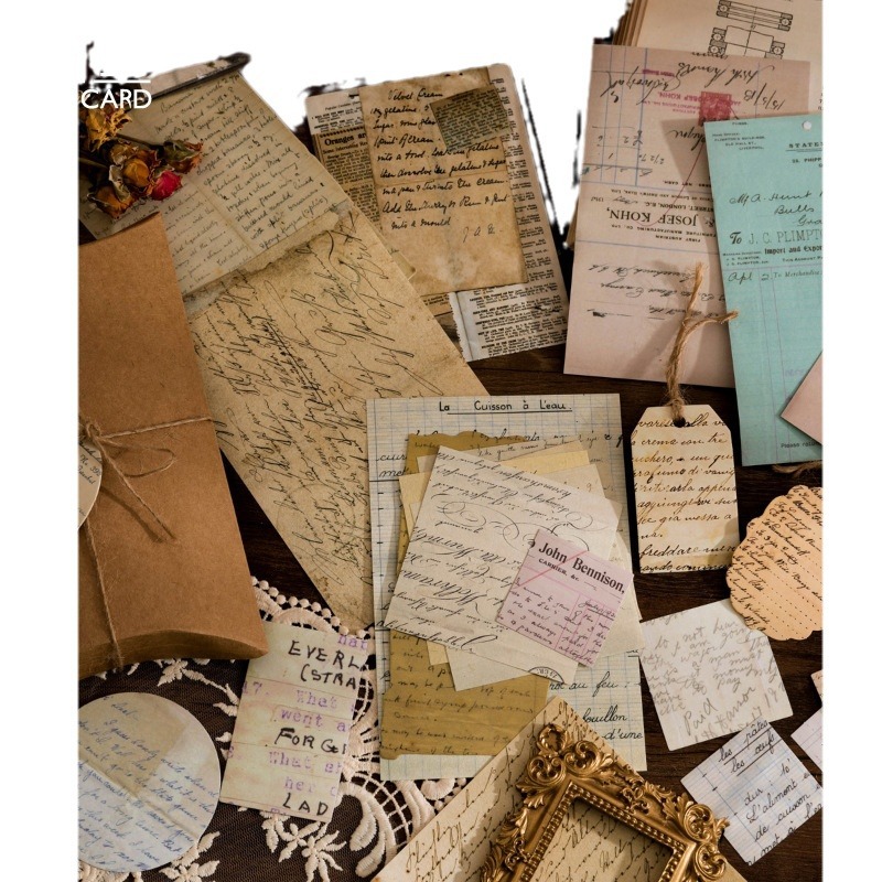 Transfronterizo Mo paquete de material retro colección serie de habitaciones seta mariposa Luna foto diario DIY pegatinas 30 piezas 12 piezas