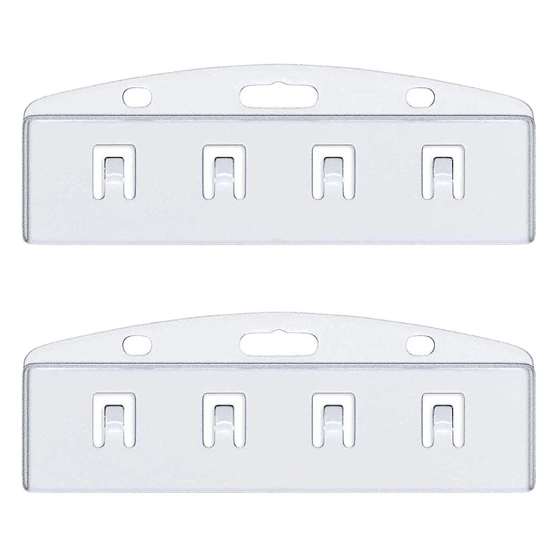 Cross-border hot selling horizontal injection molding frosted pc hard plastic work card half-cut ID card set card shell spot wholesale