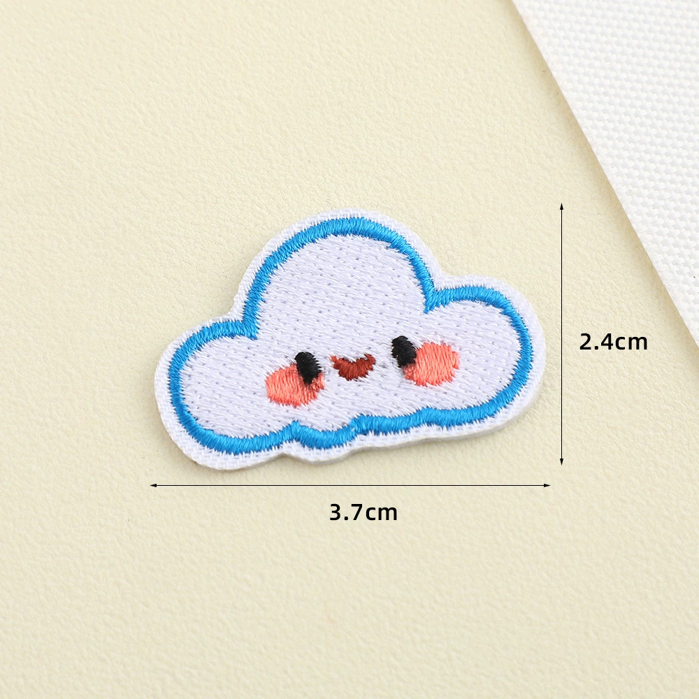 Cartoon machine embroidery embroidery cloth patch DIY handmade bag hole patch Clothes patch Towel cloth patch E18