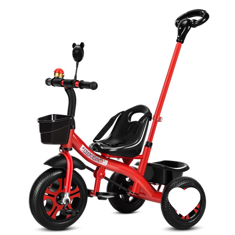 푸시 핸들이 있는 빨간색 고품질 컬러 휠