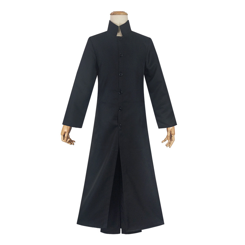 Halloween costume movie Matrix cosplay costume same performance suit Neo trench coat cosplay clothing coat