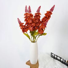 2025仿真花7叉风信子假花家居客厅餐桌绢花装饰摄影道具插花摆件