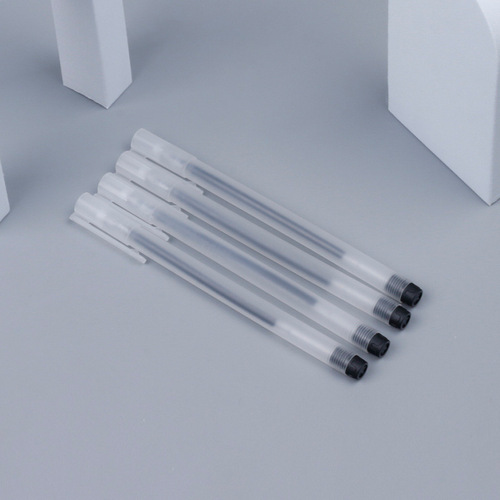 Unbranded matte transparent high-end 0.5mm all-metal pen for students, exams, office, and signing