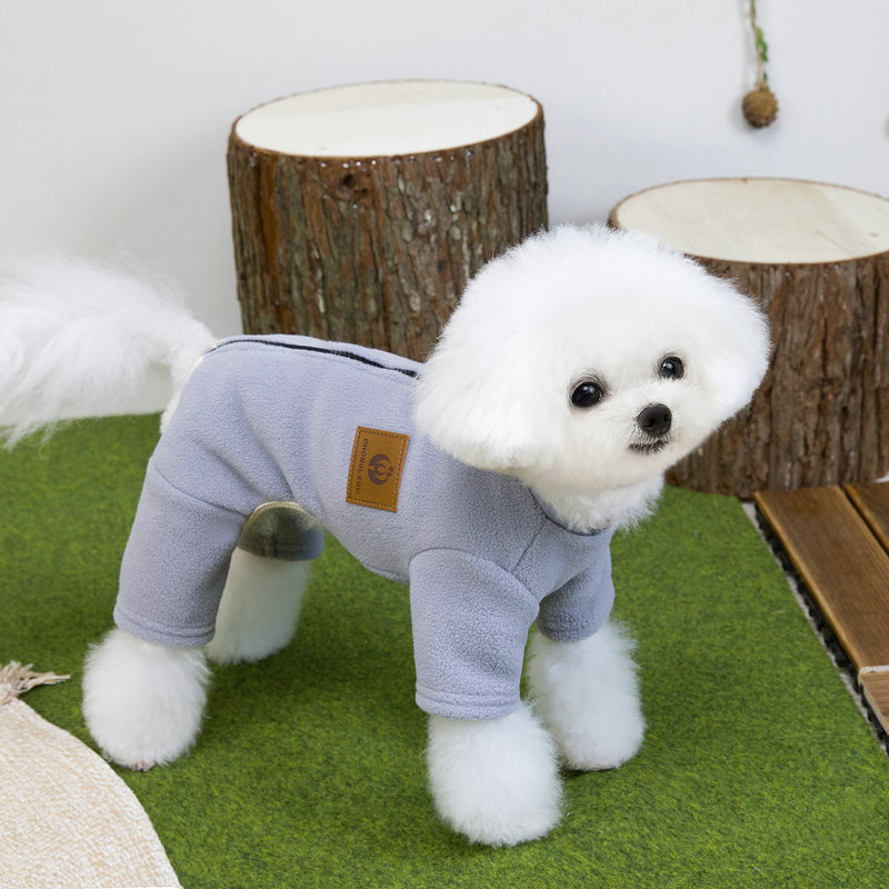 狗衣服秋冬宠物服装批发小型犬衣服泰迪四腿衣25新潮四腿绒衣|undefined