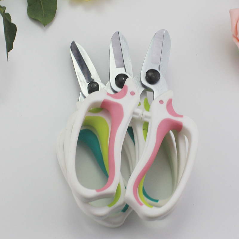 花艺剪刀鲜花店培训师专用SK5钢花枝剪多色可选园艺剪刀修枝剪