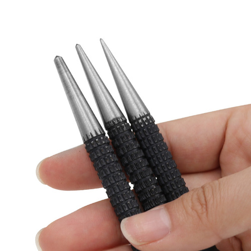 Mechanical maintenance positioning drilling tool 3-piece set drilling positioning center nail punch black 1.5/2/3mm