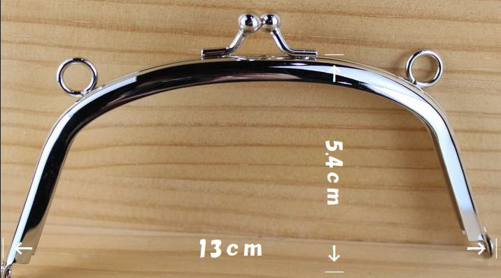 Para hacer productos: 13cm * 5.4cm arco liso cabeza de bola sin orificio oro El Silver