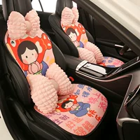 Подушка для автомобильного сиденья с рисунком кои для девочек, универсальный чехол на все сезоны, подушка для автомобильного сиденья для женщин, летняя охлаждающая подушка