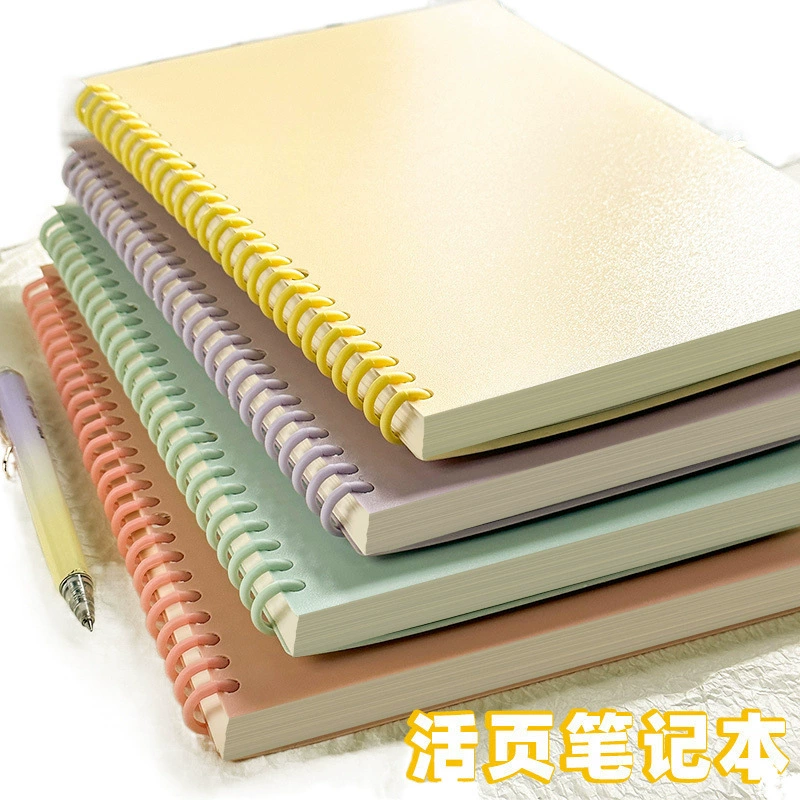 Removable-page notebook, universal student notebook A5/A4, refillable 60–80 sheets, tear-off