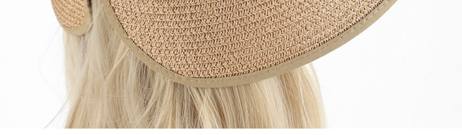 Women's Vacation Beach Solid Color Wide Eaves Straw Hat display picture 4