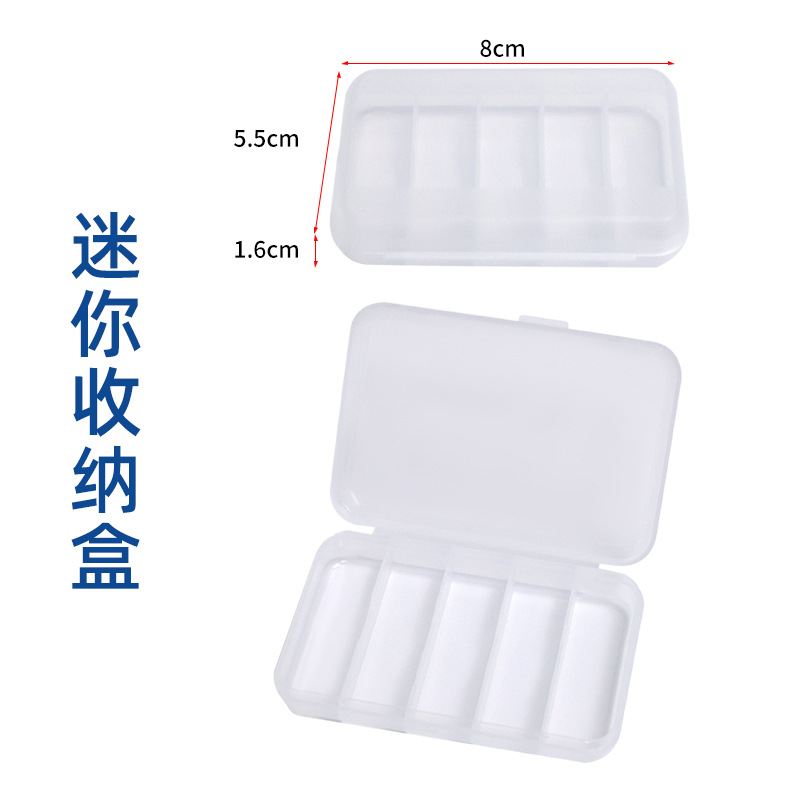 Caja de cebo Luya Accesorios de pesca Caja de almacenamiento Cebo falso portátil de doble capa Cebo suave Lentejuelas Mino Gancho de plomo Aparejos de pesca Suministros