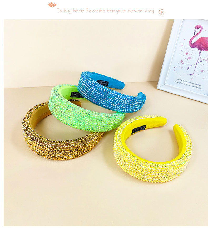 color diamond widesided fashion headband wholesale jewelry Nihaojewelrypicture4