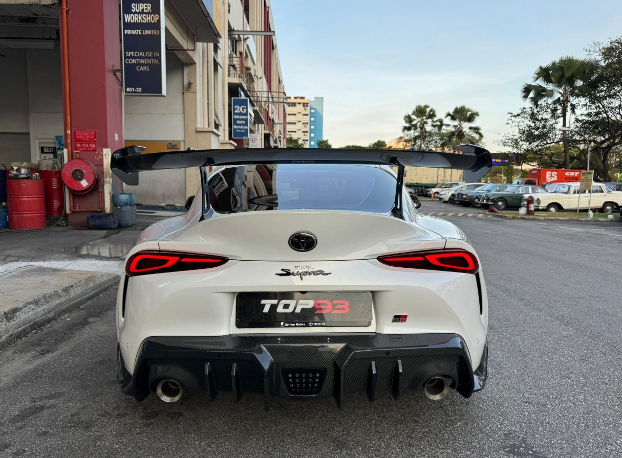 Suitable for Toyota Supra A90 A91 Bumper Modification Ad Style Rear Lip Decoration Dry Carbon Fiber Spoiler