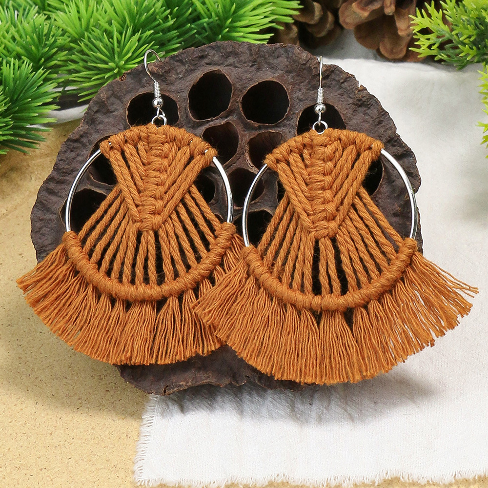 16g Weight Earrings Classification 1 Pair Quantity Casual, Daily Occasion Alloy Material Geometric Pattern Women's Gender Tassel Design Basic, Classic Style Style Wholesale Jewelry Basic Classic Style Geometric Alloy Tassel Earrings 1