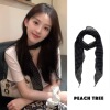 12# literary retro black and white polka dot silk scarf about 120cm
